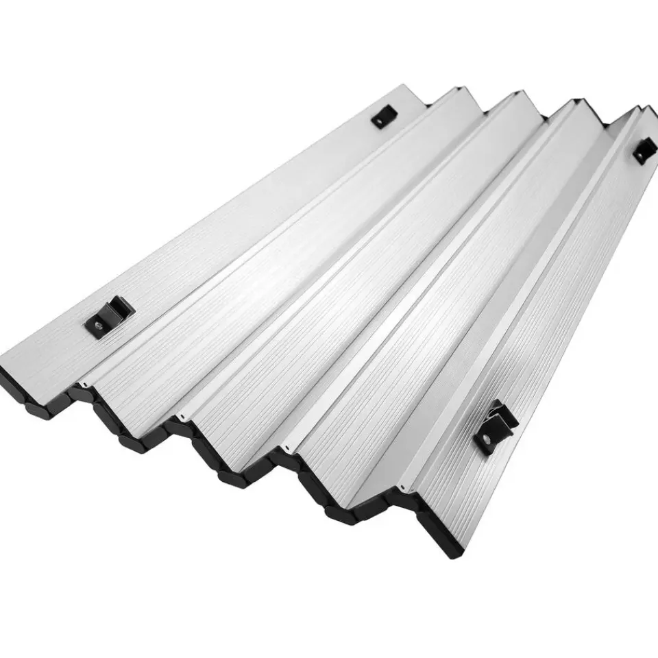 tectake Aluminium campingtafel Tina opvrouwbaar in hoogte verstelbaar , Zilver Hot