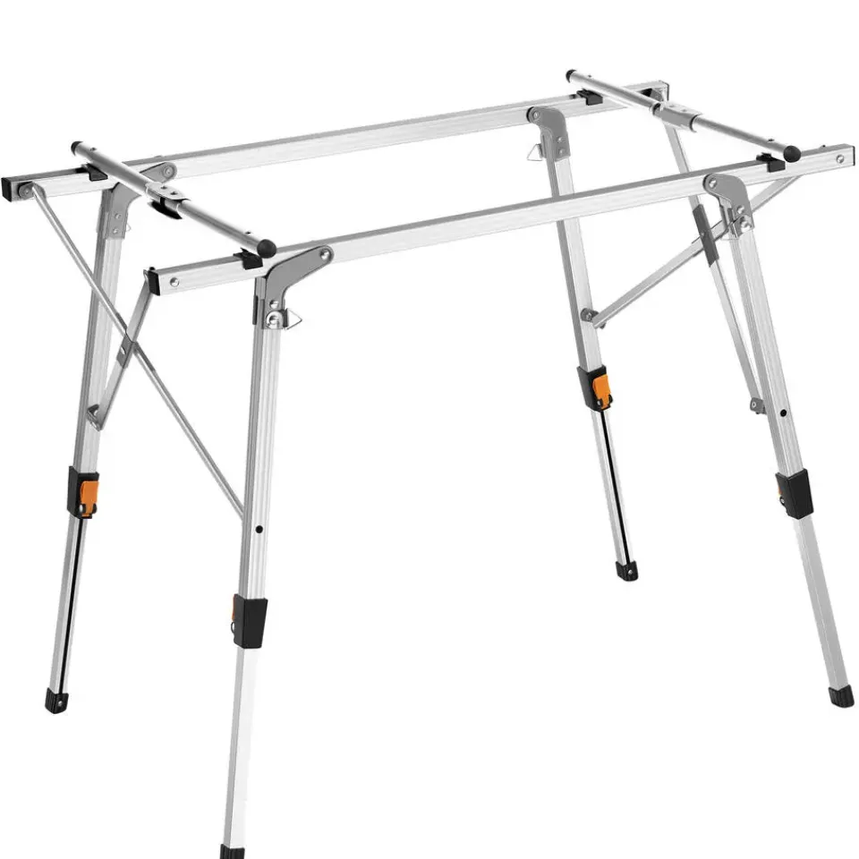 tectake Aluminium campingtafel Tina opvrouwbaar in hoogte verstelbaar , Zilver Hot