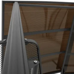 tectake Barbecue-overkapping Asado 2,4x1,5x2,34m, Grijs Best