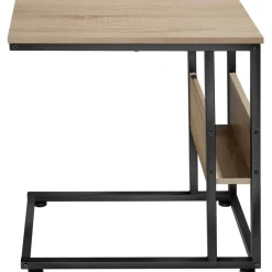 tectake Bijzettafel Wigan 55x36,5x60cm, Industrieel Licht Hout, Eiken Sonoma Clearance