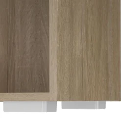 tectake Boekenrek Lexi 5 vakken 60x30x190cm, Licht Hout, Eiken Sonoma Online
