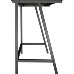 tectake Bureau Newton 100x50x77cm, Industrieel Hout Donker, Rustiek Outlet