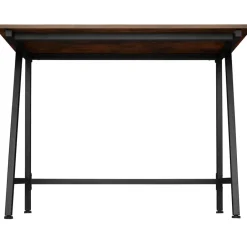 tectake Bureau Newton 100x50x77cm, Industrieel Hout Donker, Rustiek Outlet