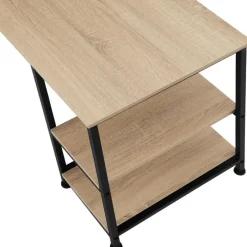 tectake Bureau Stoke 137x55x75cm, Industrieel Licht Hout, Eiken Sonoma Outlet