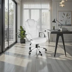 tectake Bureaustoel Zulu, Wit Discount