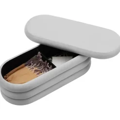 tectake Gestoffeerde zitbank Altu met veel opbergruimte, Fluweellook Grijs Online