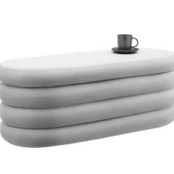 tectake Gestoffeerde zitbank Altu met veel opbergruimte, Fluweellook Grijs Online