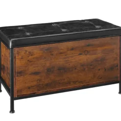 tectake Gestoffeerde zitkist Calico 81,5x41,5x50,5cm Hot