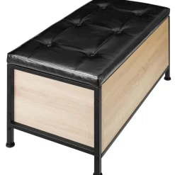 tectake Gestoffeerde zitkist Calico 81,5x41,5x50,5cm Outlet