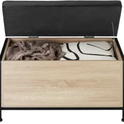 tectake Gestoffeerde zitkist Calico 81,5x41,5x50,5cm Outlet