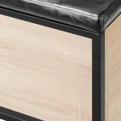 tectake Gestoffeerde zitkist Calico 81,5x41,5x50,5cm Outlet