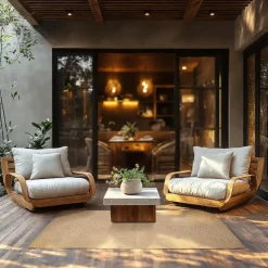 tectake ® Gevlochten vloerkleed Vibe van jute, boho-stijl 120 x 170 cm Clearance