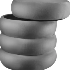 tectake Hocker Altu, gestoffeerd, opbergruimte, Fluweellook Grijs Sale