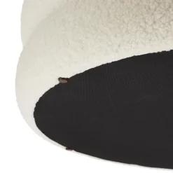 tectake Hocker Altu XL, gestoffeerd, opbergruimte, Bouclé Crèmewit Hot