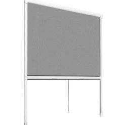 tectake Insectenwerend rolgordijn - 110 x 160 cm - Wit Sale