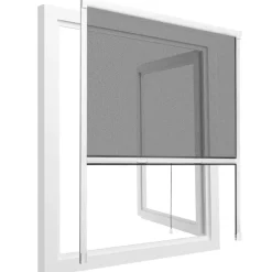 tectake Insectenwerend rolgordijn - 110 x 160 cm - Wit Sale