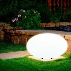 tectake Kogellamp Luminous Eye, LED, met afstandsbediening, Wit Best