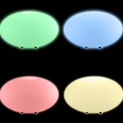 tectake Kogellamp Luminous Eye, LED, met afstandsbediening, Wit Best