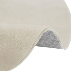 tectake ® Kortpolig vloerkleed Soft Zone Ø 120 cm - Beige