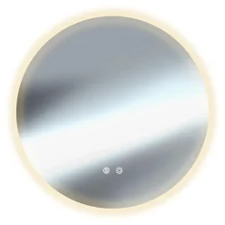 tectake LED-badkamerspiegel Aurora, dimbaar, met 3 lichtkleuren, Wit Best