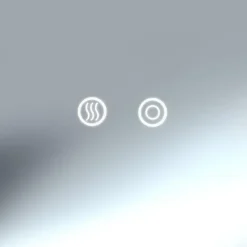 tectake LED-badkamerspiegel Clara, dimbaar, met 3 lichtkleuren, Antraciet New