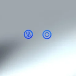 tectake LED-badkamerspiegel Clara, dimbaar, met 3 lichtkleuren, Antraciet New