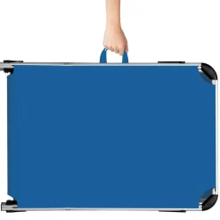 tectake Ligbed Aurelie van aluminium, 6 niveaus, Blauw Hot