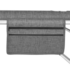 tectake Ligbed Aurelie van aluminium, 6 niveaus, Grijsgevlekt