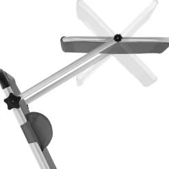 tectake Ligbed Aurelie van aluminium, 6 niveaus, Grijs Clearance