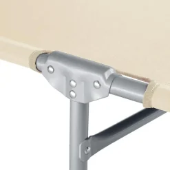 tectake Ligbed Chloé 4-niveaus, hoofdkussen en tas, Beige