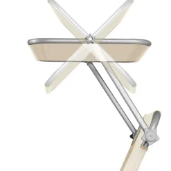 tectake Ligbed Chloé 4-niveaus, hoofdkussen en tas, Beige