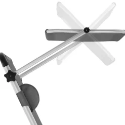 tectake Ligbed Lorella gestoffeerd, inklapbaar, Grijs Sale