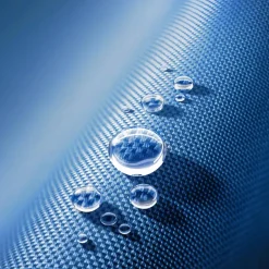 tectake Ligbed Lorella gestoffeerd, inklapbaar, Blauw Hot