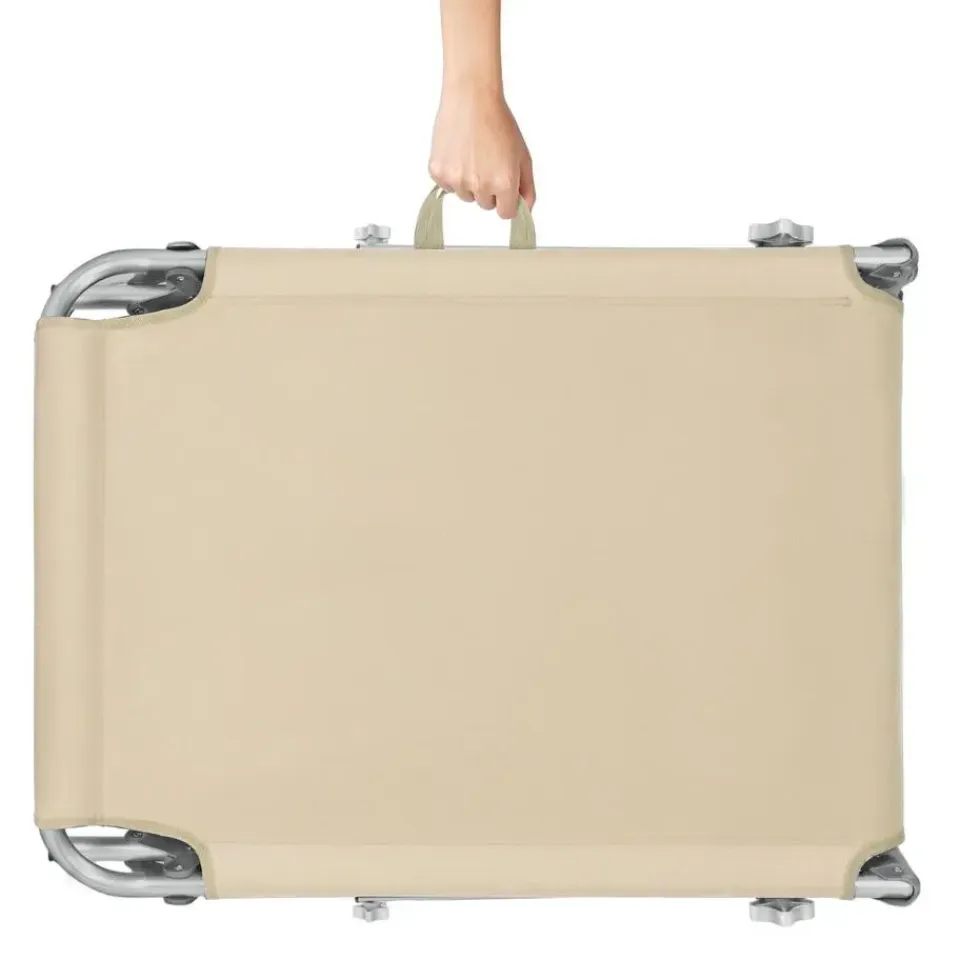 tectake Ligbed met 4 standen, Beige