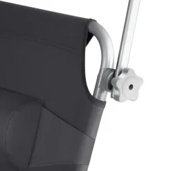 tectake Ligbed 4-niveaus met hoofdkussen, Zwart Best