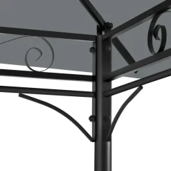 tectake Luxe tuinpaviljoen Emine 4x3m met 6 zijdelen, Antraciet Online