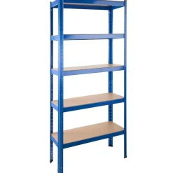 tectake Opslagrek 5 niveaus, Blauw Discount