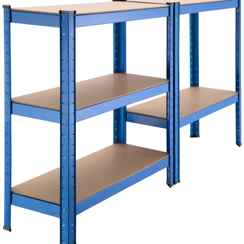 tectake Opslagrek 5 niveaus, Blauw Discount