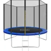 tectake Trampoline Garfunky met veiligheidsnet, Zwart/blauw Online