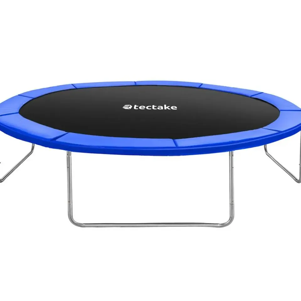 tectake Trampoline Garfunky met veiligheidsnet, Zwart/blauw Clearance