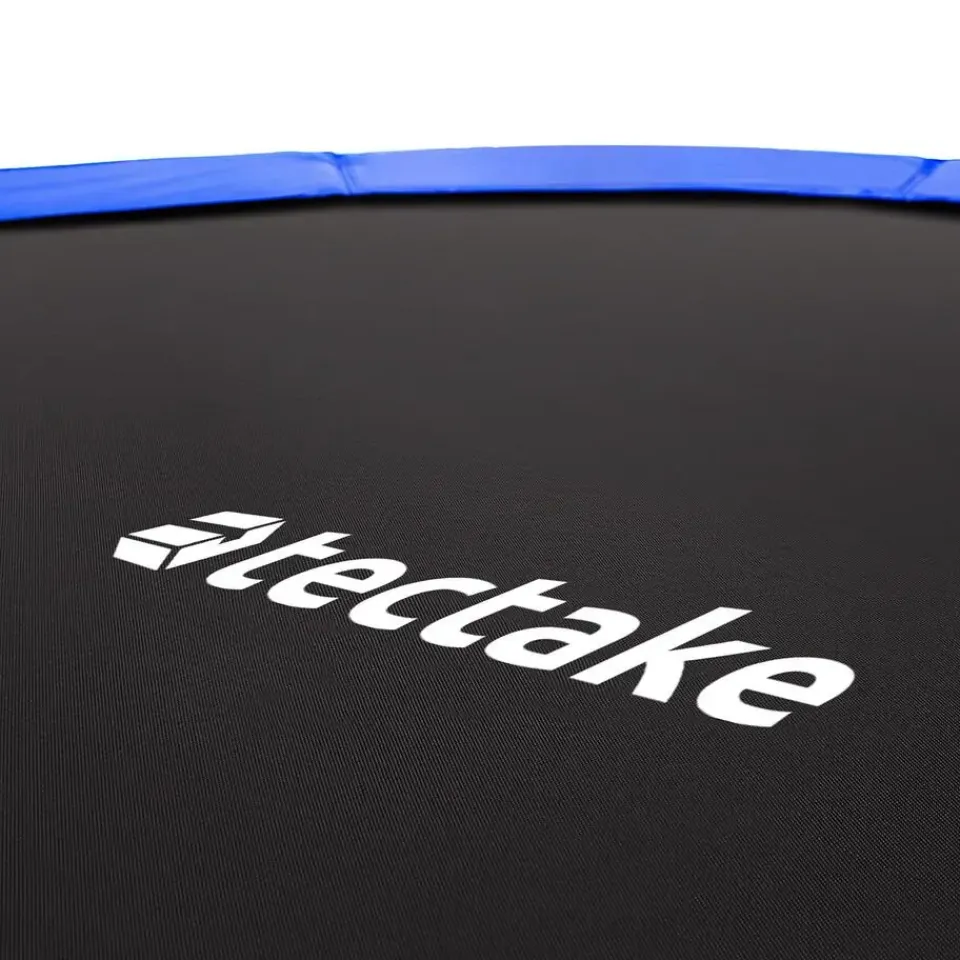 tectake Trampoline Garfunky met veiligheidsnet, Zwart/blauw Clearance