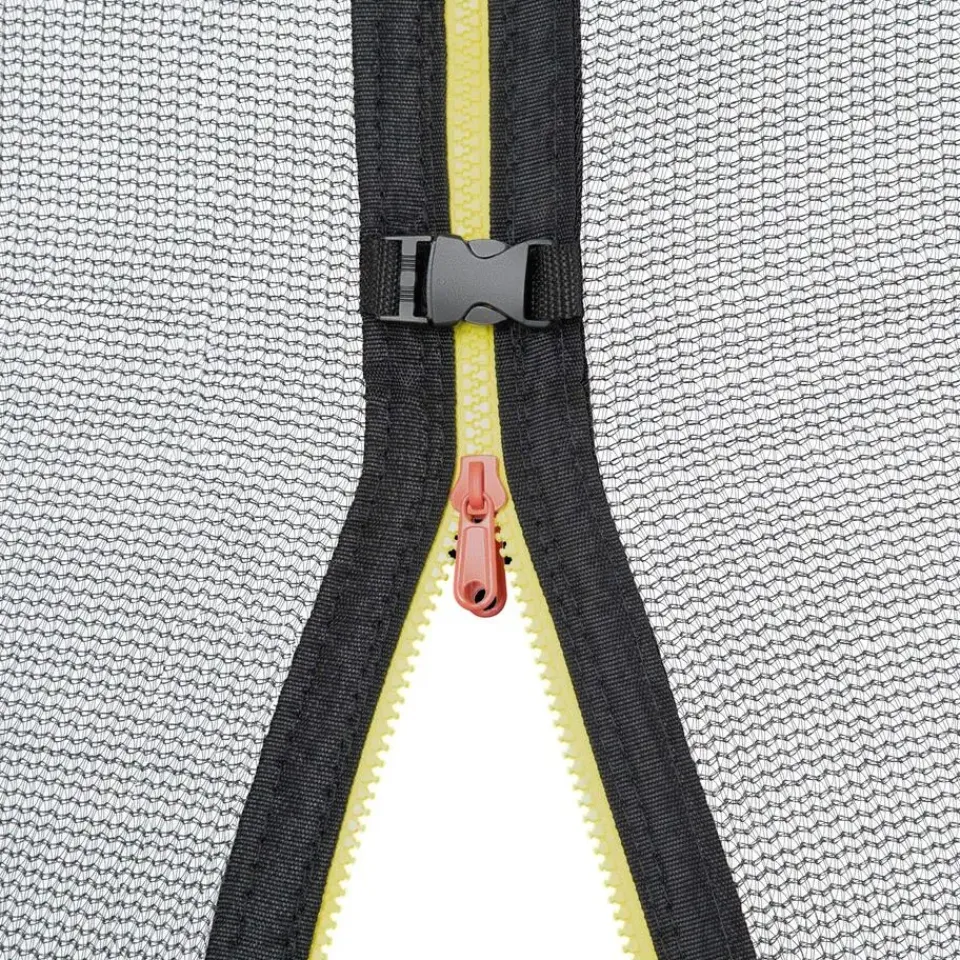 tectake Trampoline Garfunky met veiligheidsnet, Zwart/blauw Clearance