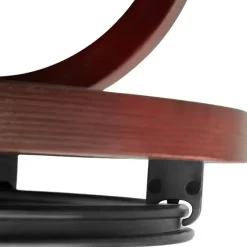 tectake TV-fauteuil met krukje model 2, Zwart/bruin New