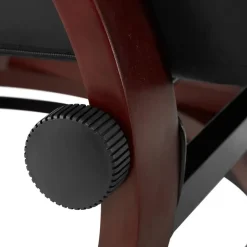 tectake TV-fauteuil met krukje model 2, Zwart/bruin New