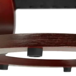 tectake TV-fauteuil met krukje model 2, Zwart/bruin New