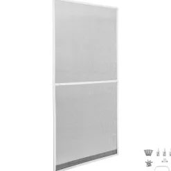 tectake Vliegenhor voor deurkozijnen - - Wit Best