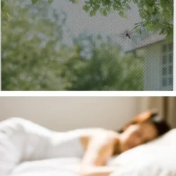 tectake Vliegenhor voor raamkozijnen - 120 x 140 cm - Wit Online