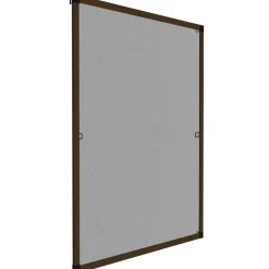 tectake Vliegenhor voor raamkozijnen - 100 x 120 cm - Bruin New