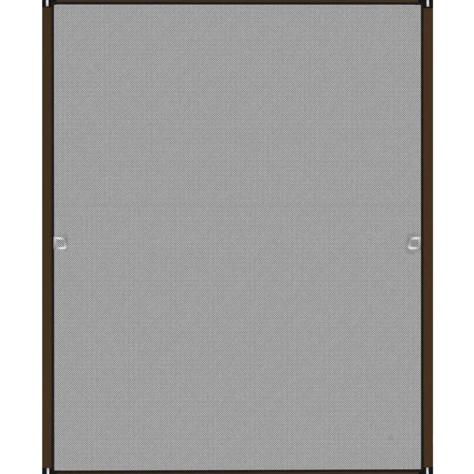 tectake Vliegenhor voor raamkozijnen - 100 x 120 cm - Bruin New
