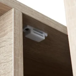 tectake Wandrek Brentwood 57,5x34x173cm, Industrieel Licht Hout, Eiken Sonoma Clearance